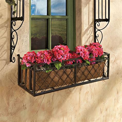 metal window box home depot|wrought iron window boxes cheap.